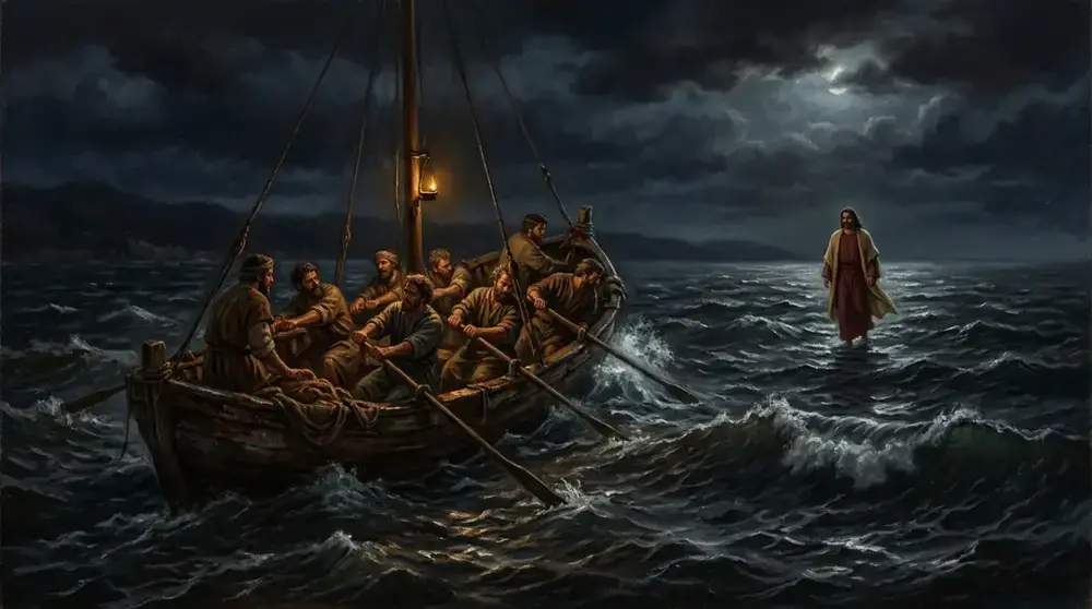 La barca en la cuarta vigilia de la noche